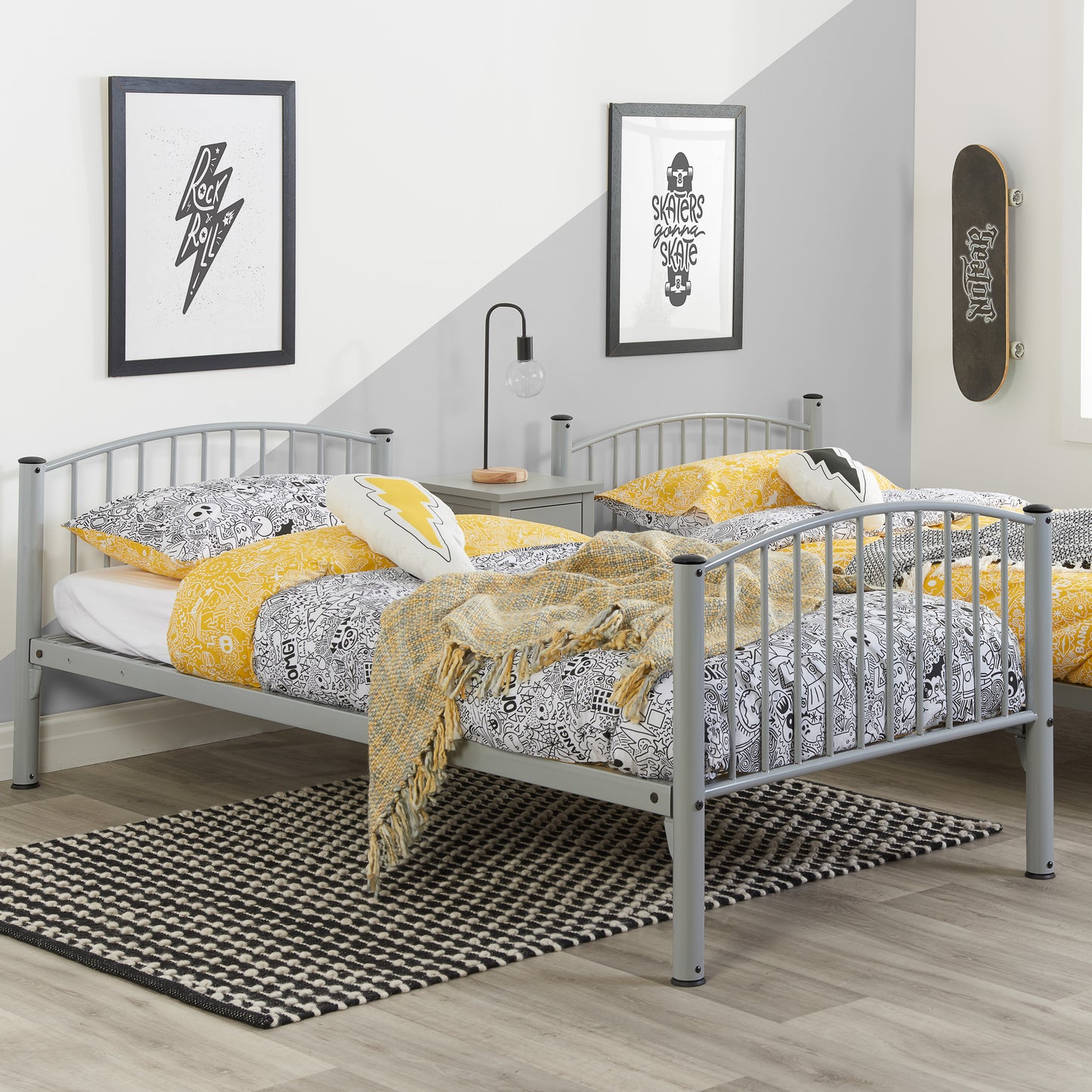 Corfu Steel Bunk Bed - Versatile and Secure Sleeping Solution