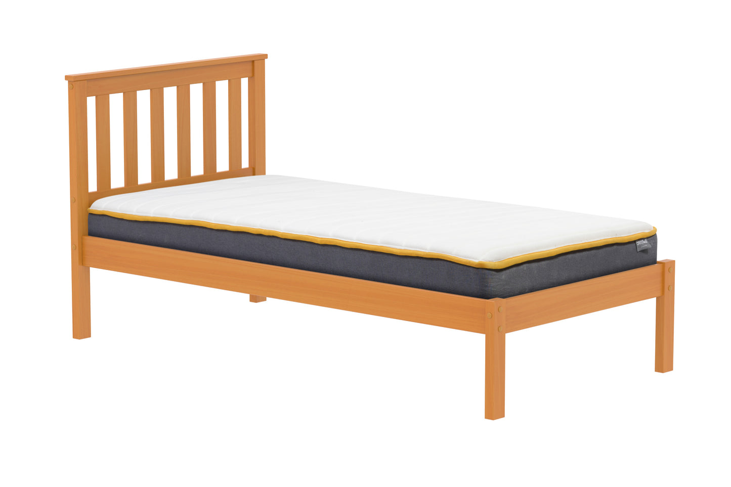 Denver Shaker Style Single Wooden Bed frame - Timeless Elegance and Durability - 3 Colour Options
