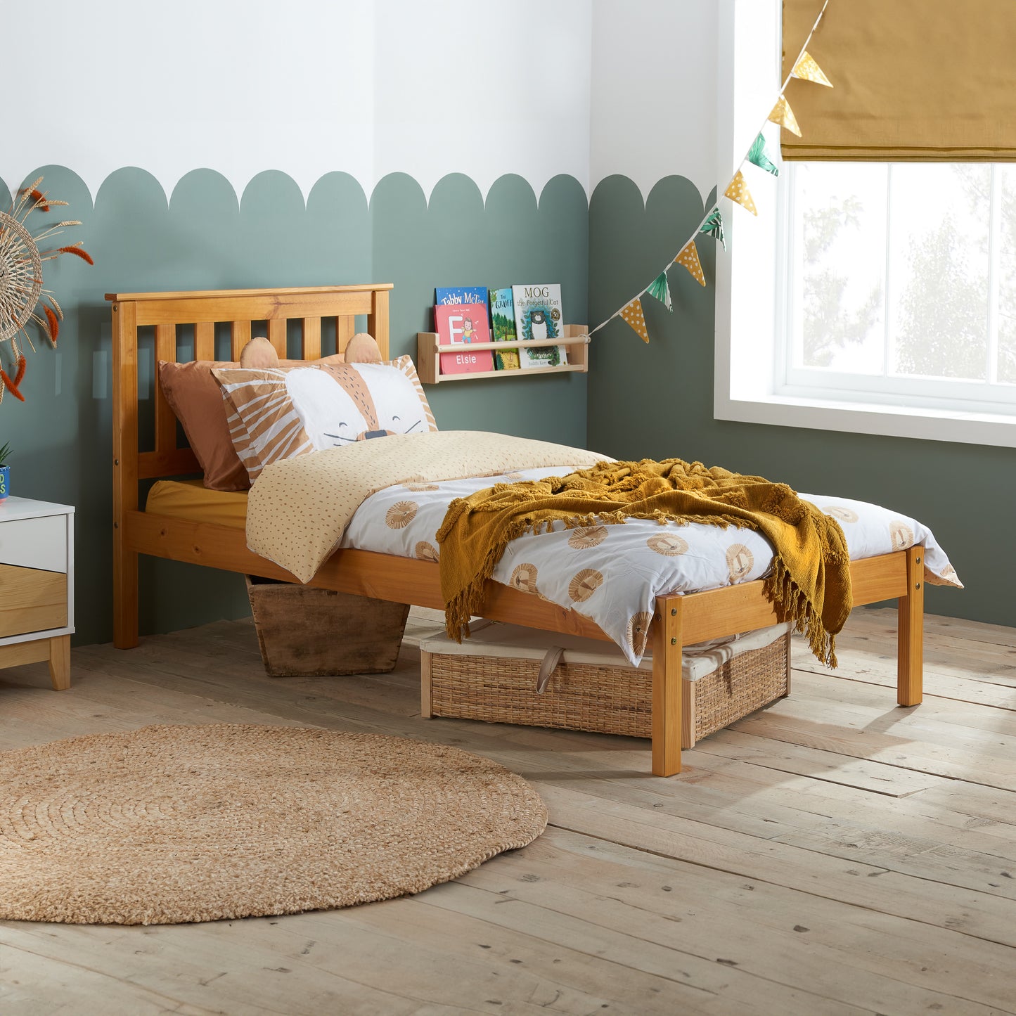 Denver Shaker Style Single Wooden Bed frame - Timeless Elegance and Durability - 3 Colour Options