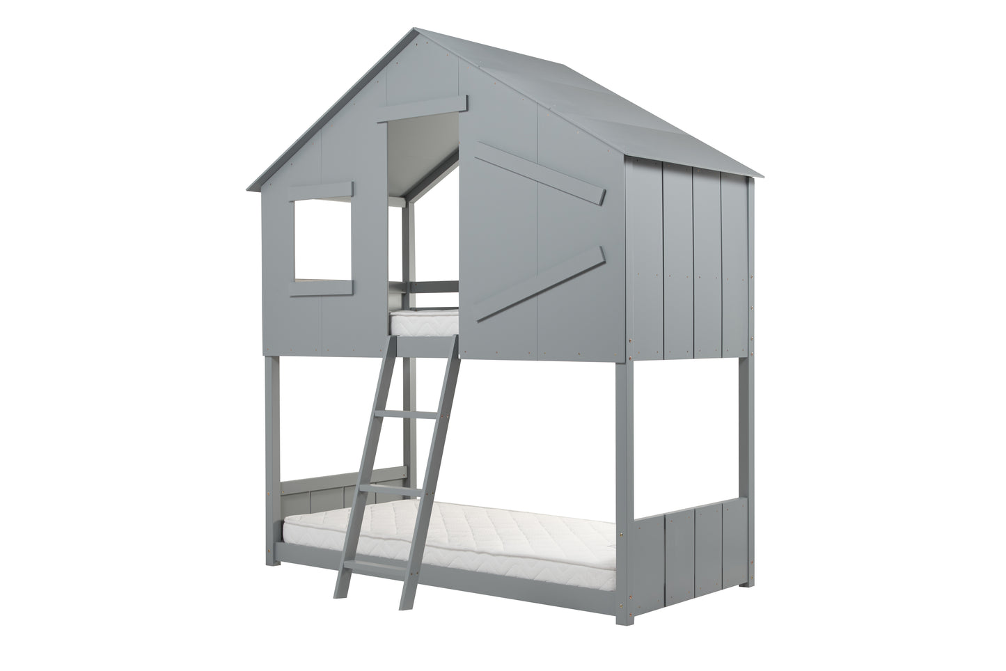 Safari Bunk Bed - Imaginative and Playful Space for Kids in White or Grey