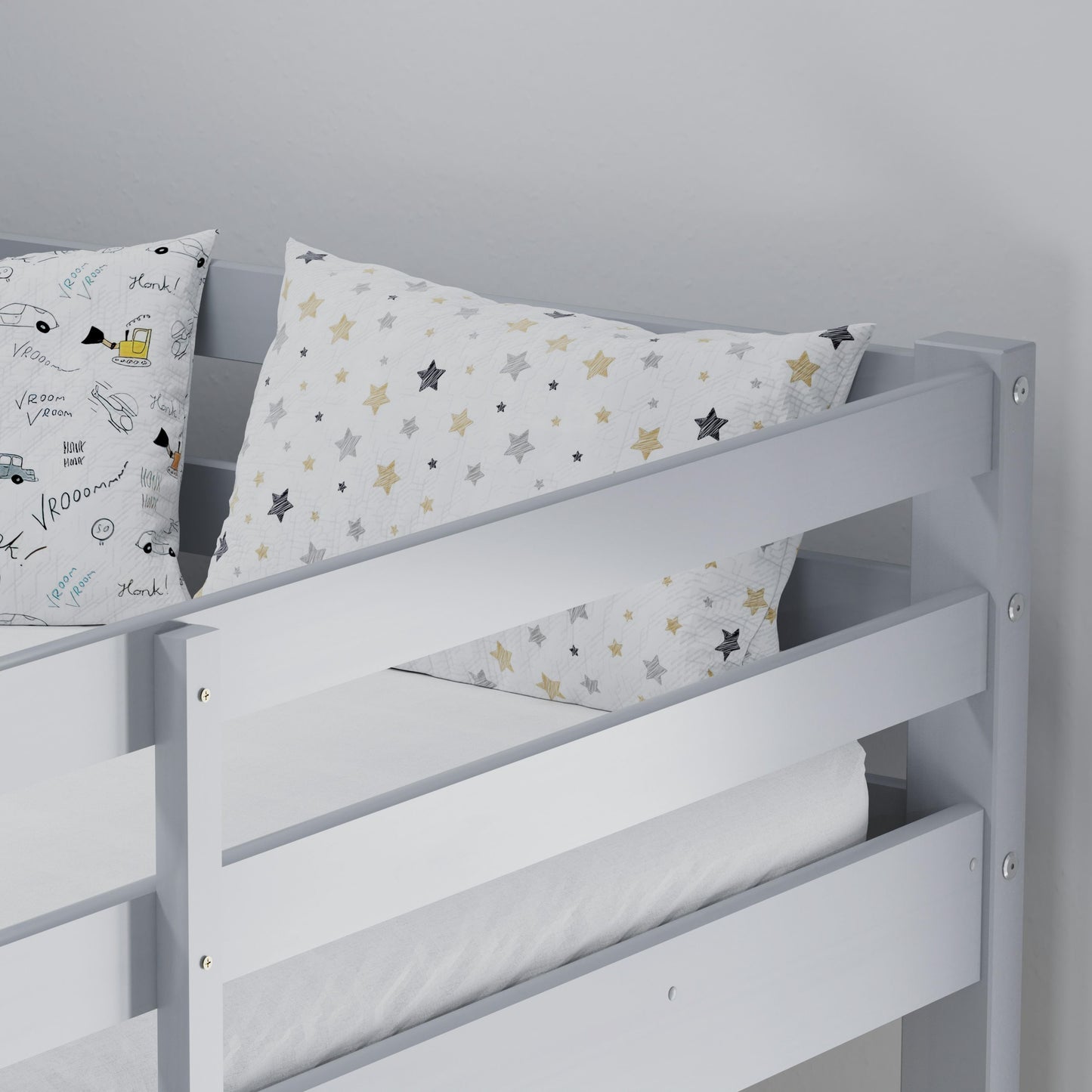 Tressa Triple Bunk Bed - Stylish Space-Saving Solution for Smaller Rooms in White or Grey