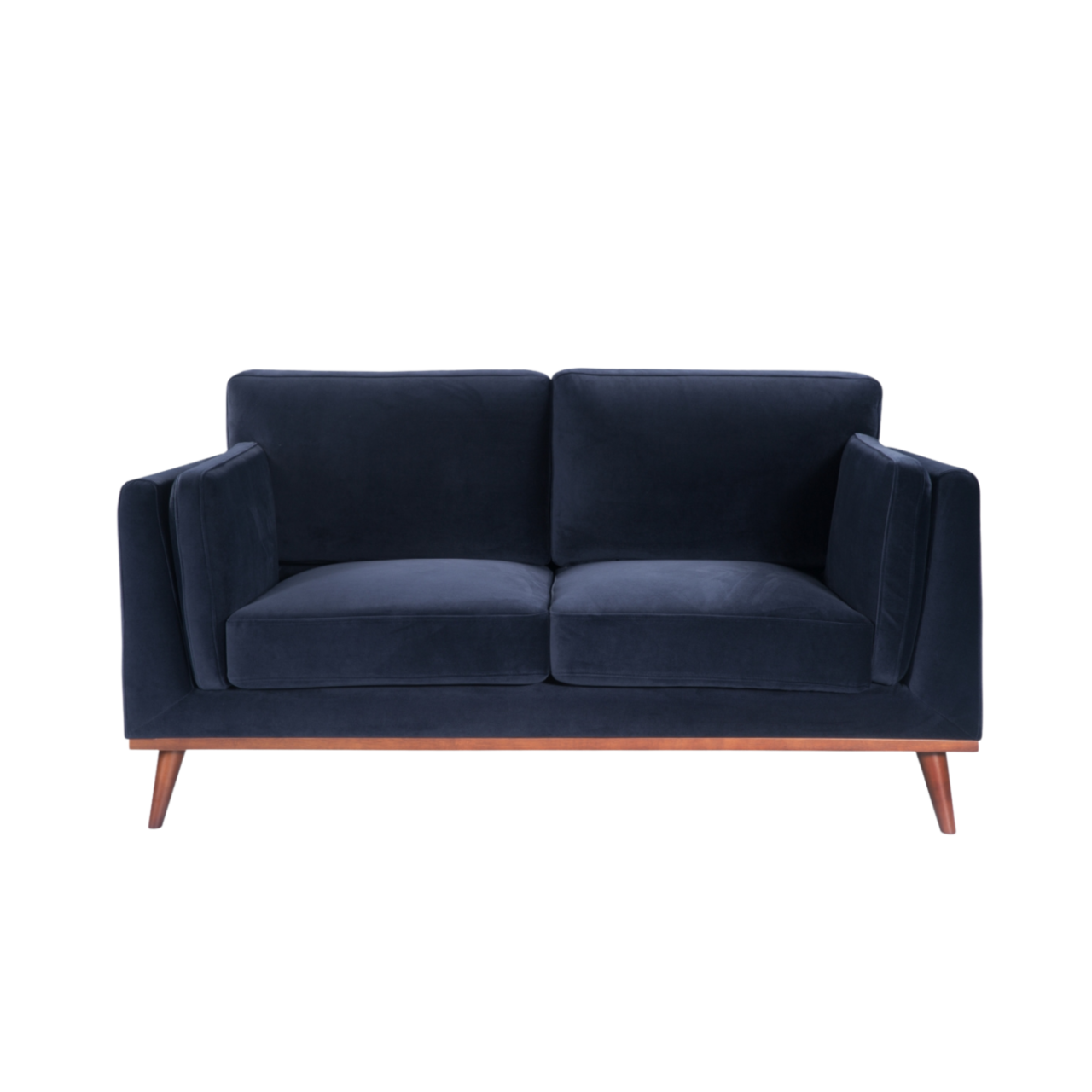 Mickey 2 seat Sofa in Midnight Blue Velvet