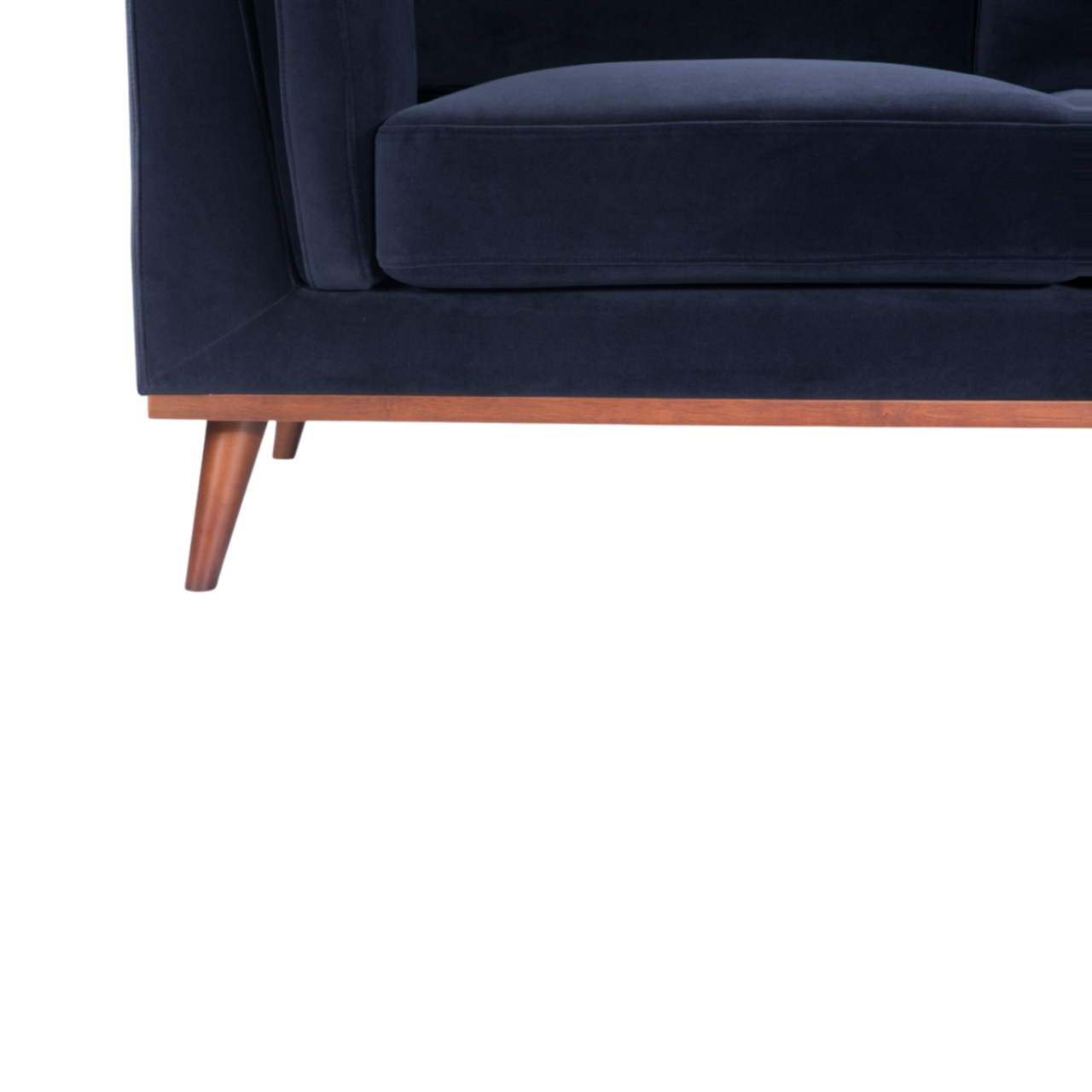 Mickey 2 seat Sofa in Midnight Blue Velvet