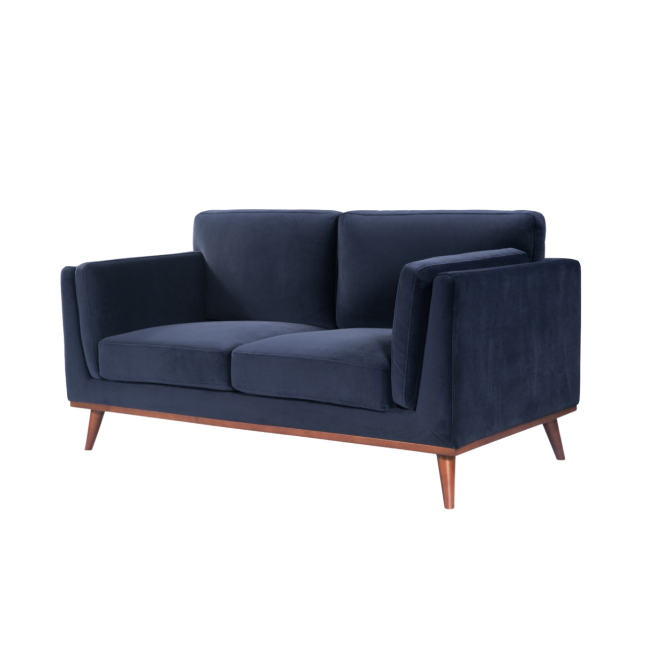 Mickey 2 seat Sofa in Midnight Blue Velvet