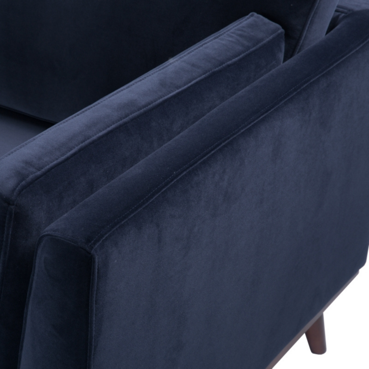 Mickey 2 seat Sofa in Midnight Blue Velvet
