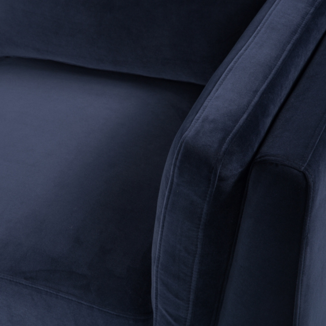 Mickey 2 seat Sofa in Midnight Blue Velvet