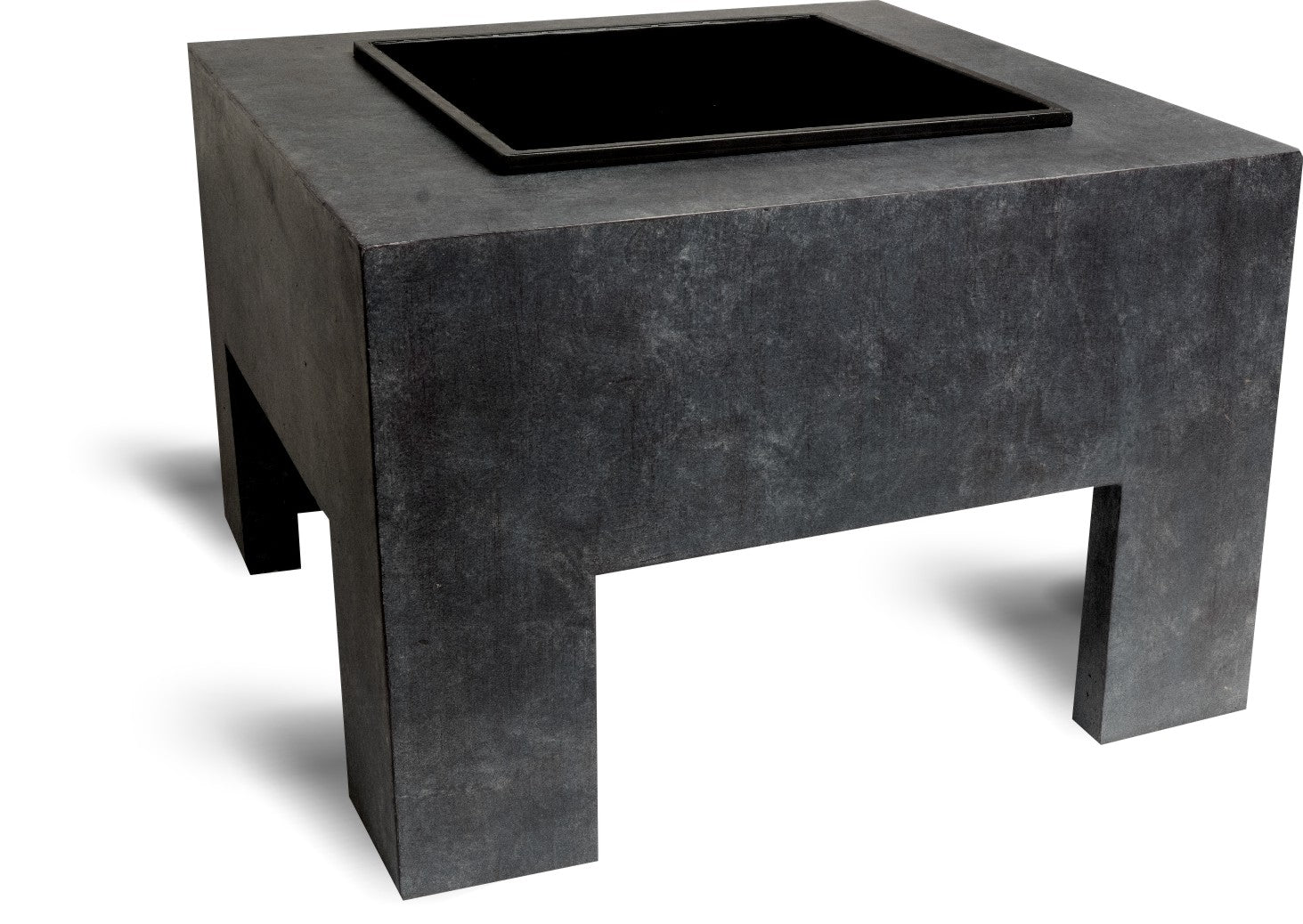 Square Fire Pit & Square Console Granite H40Cm W58Cm