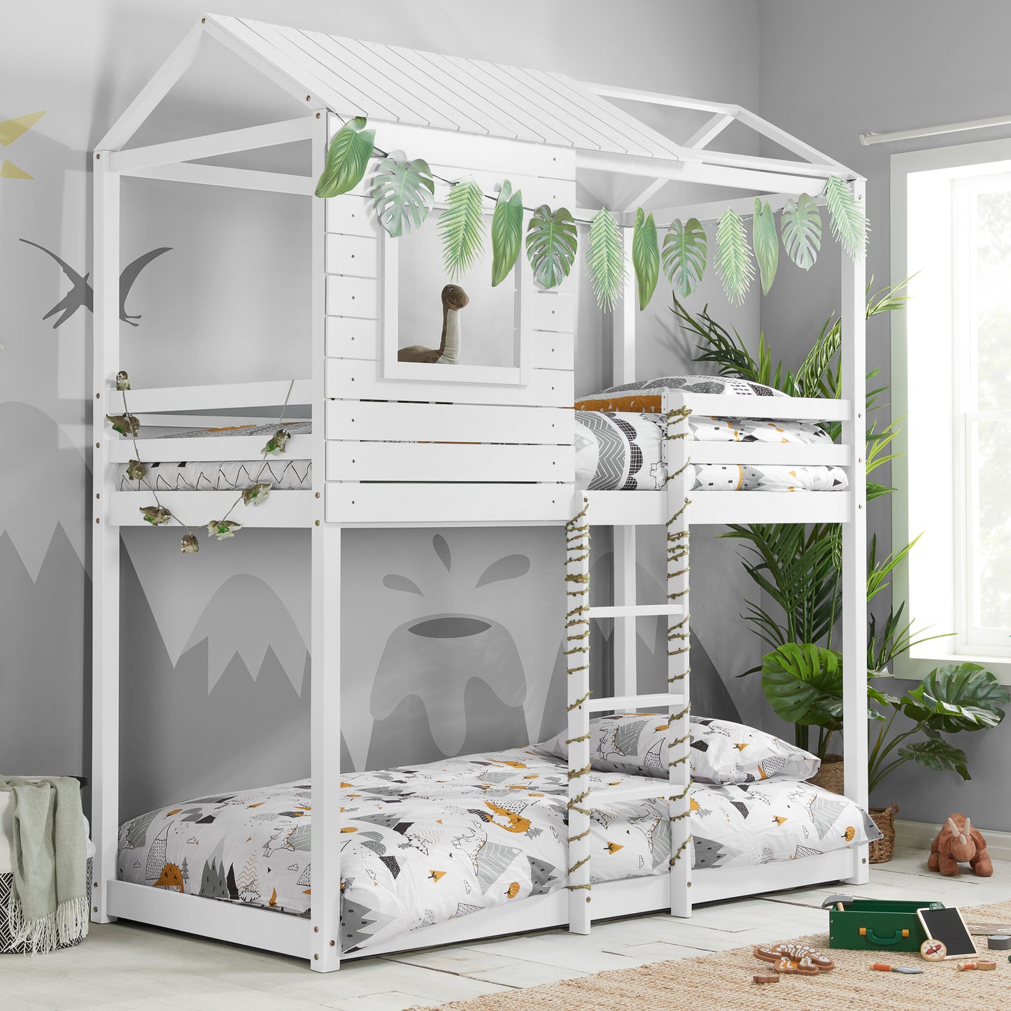 Ultimate Adventure Bunk Bed for Kids: Fun and Functional Designs: Available in Grey or White