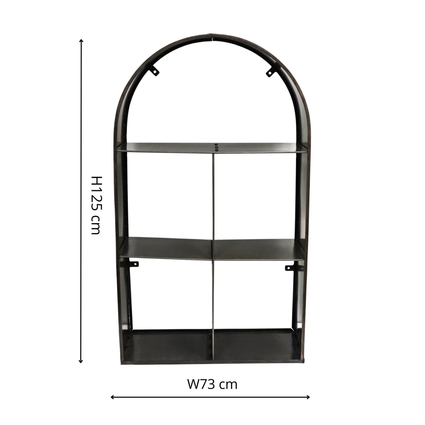 Archway Sculptural Log Storage Natural Black H125cm W73cm