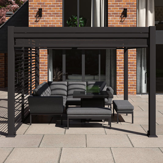 Como Pergola Aluminium Rectangular 30x40 - Frame Only - Grey