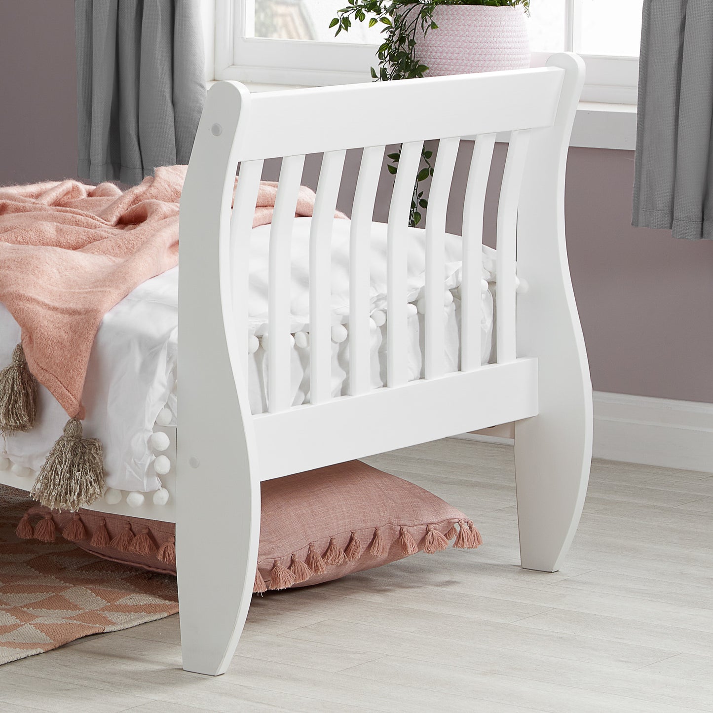 Belford White Bed Frame - Timeless Design with Superior Comfort - 3 Size Options