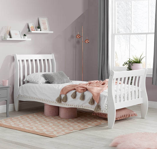 Belford White Bed Frame - Timeless Design with Superior Comfort - 3 Size Options