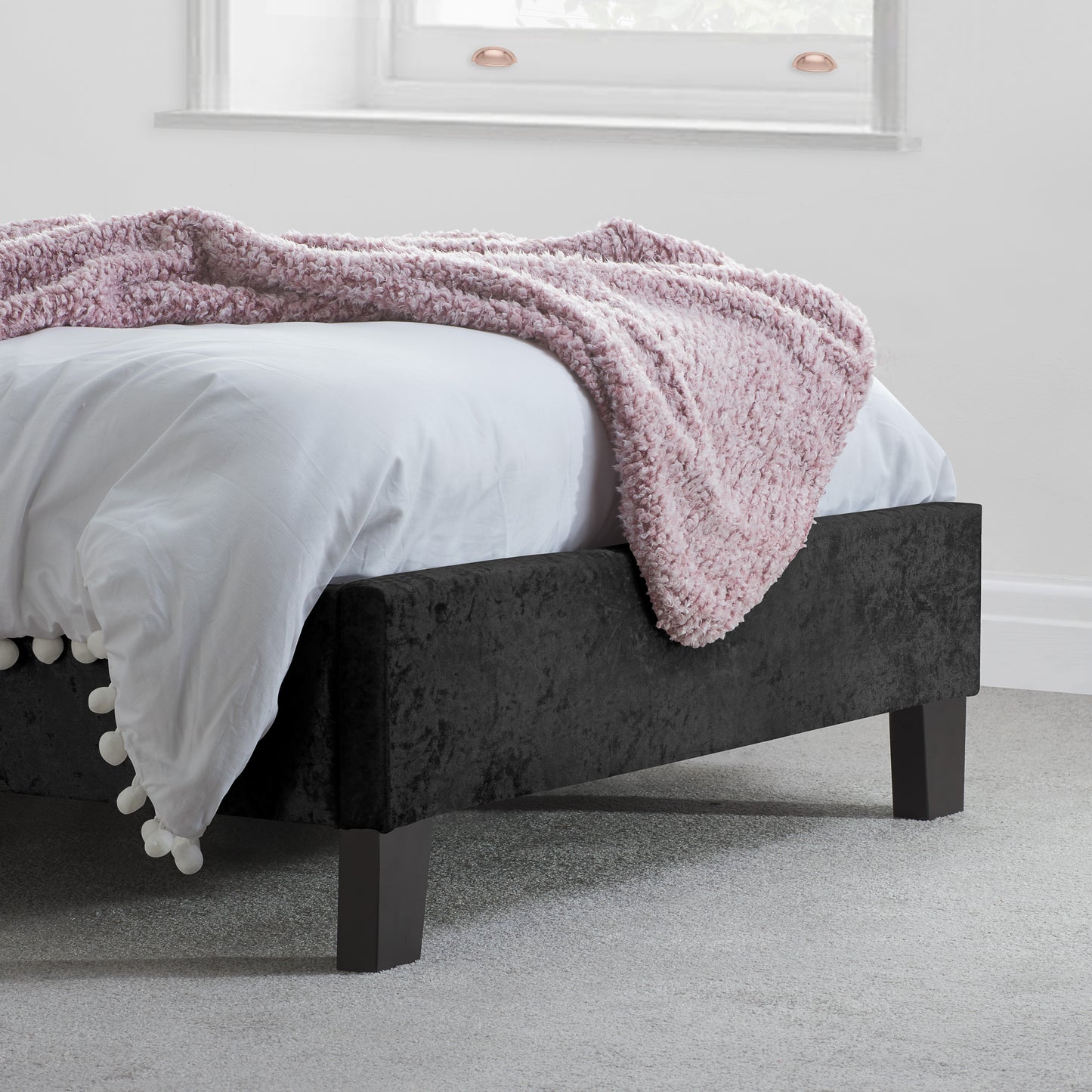 Berlin Fabric Single Bed - The Ultimate Bedroom Centrepiece - 3 Colour Options