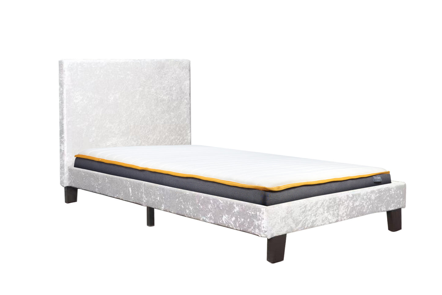 Berlin Fabric Single Bed - The Ultimate Bedroom Centrepiece - 3 Colour Options