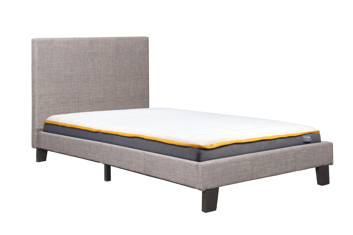 Berlin Fabric Single Bed - The Ultimate Bedroom Centrepiece - 3 Colour Options