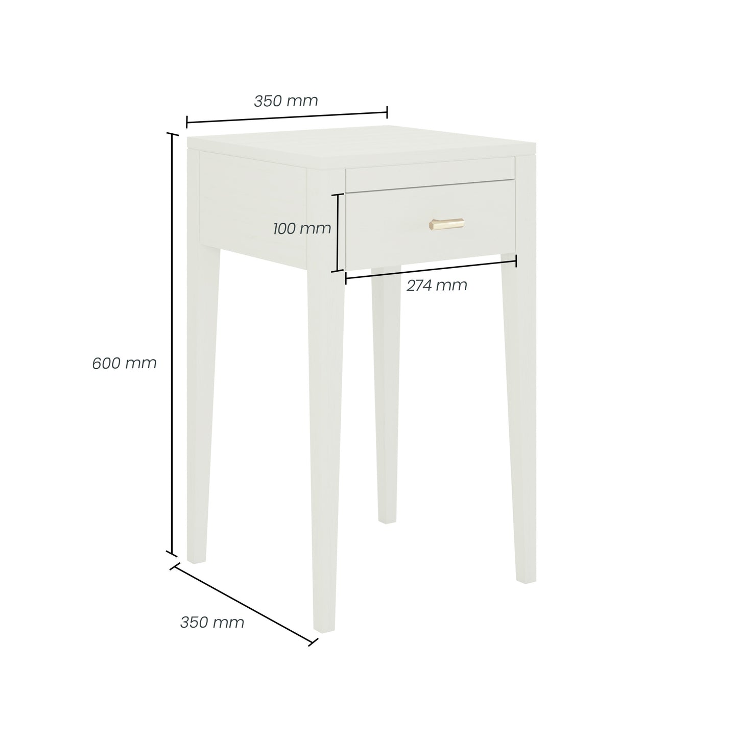 Hanley Bedside in Green