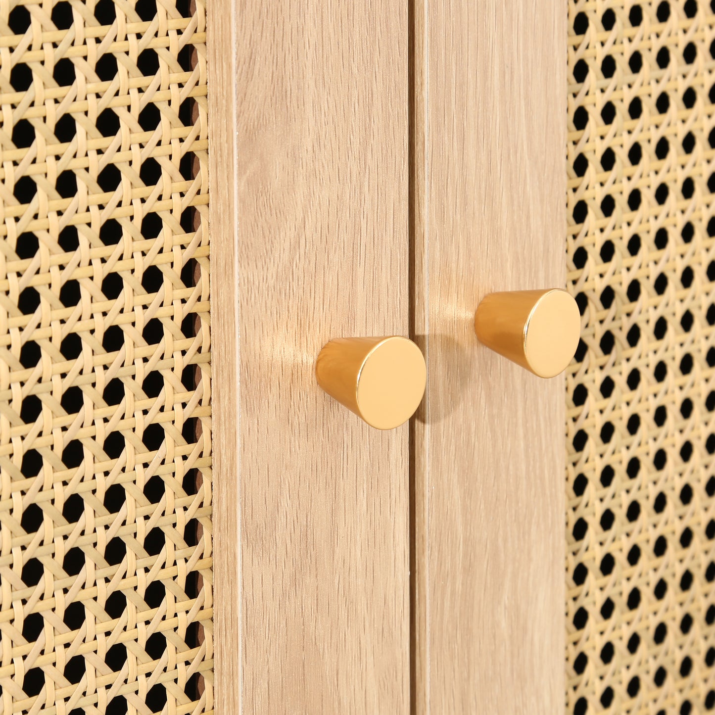 Croxley 2 Door 1 Drawer Rattan Wardrobe in Black
