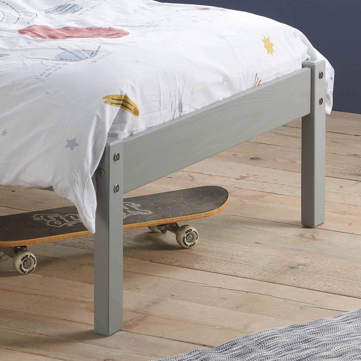 Denver Shaker Style Single Wooden Bed frame - Timeless Elegance and Durability - 3 Colour Options