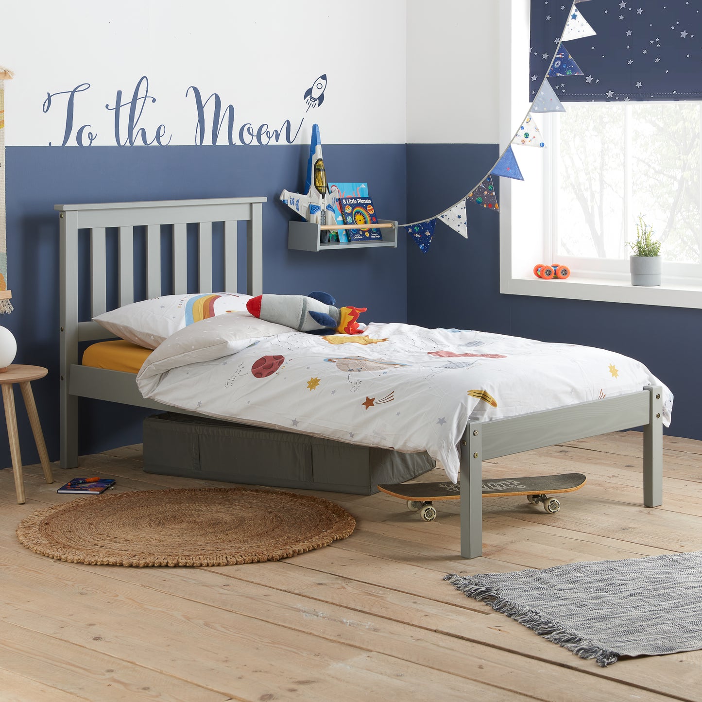 Denver Shaker Style Single Wooden Bed frame - Timeless Elegance and Durability - 3 Colour Options