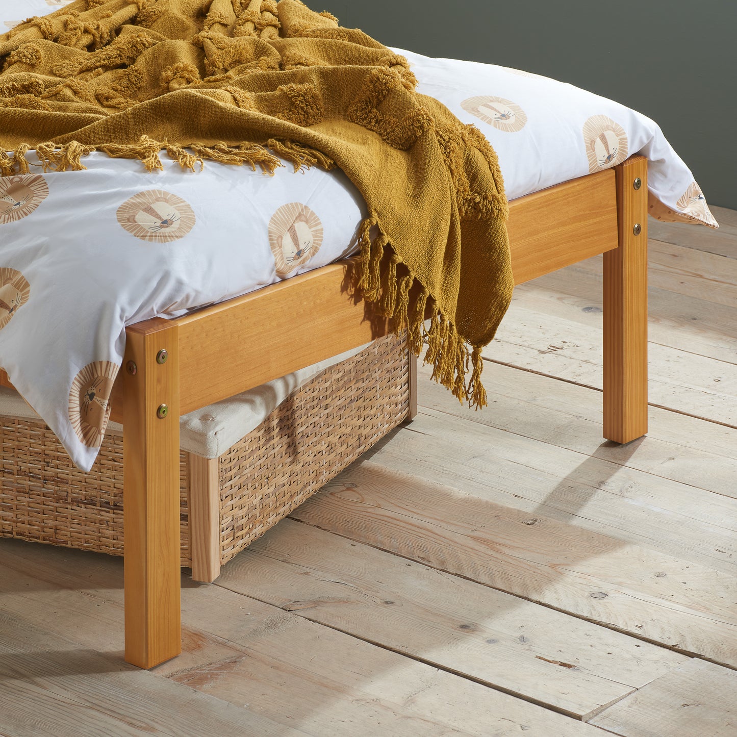 Denver Shaker Style Single Wooden Bed frame - Timeless Elegance and Durability - 3 Colour Options