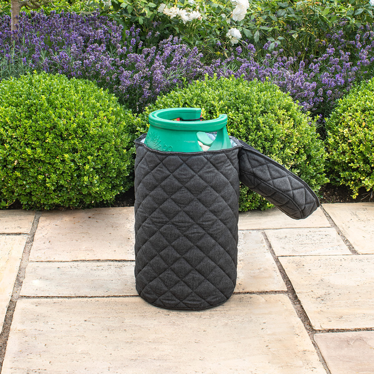 Fabric 10KG Gas Bottle Cover in Charcoal