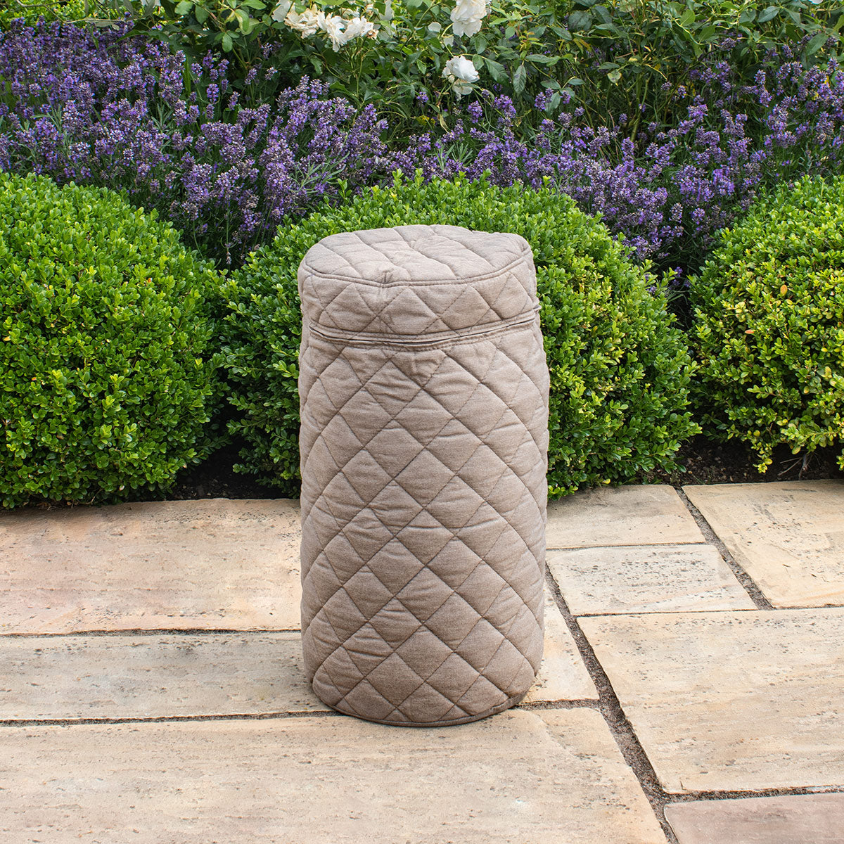 Fabric 10KG Gas Bottle Cover in Taupe
