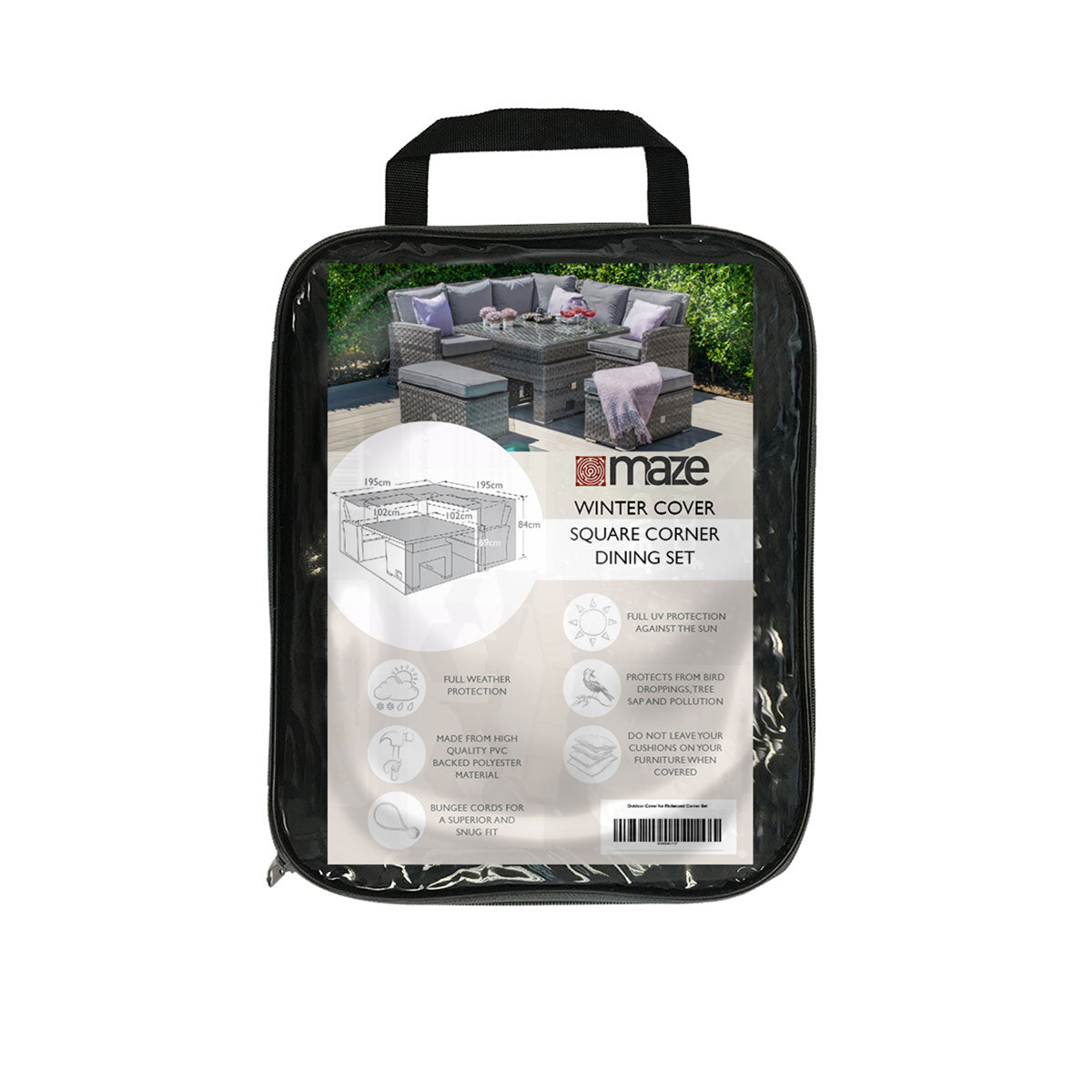 Outdoor Cover for Richmond Corner Set in Black