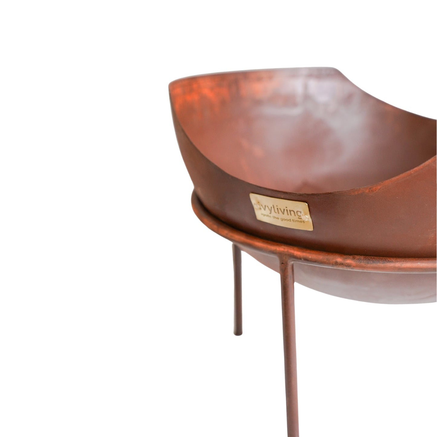 Outdoor Memphis Fire Pit in Rust H40cm D60cm