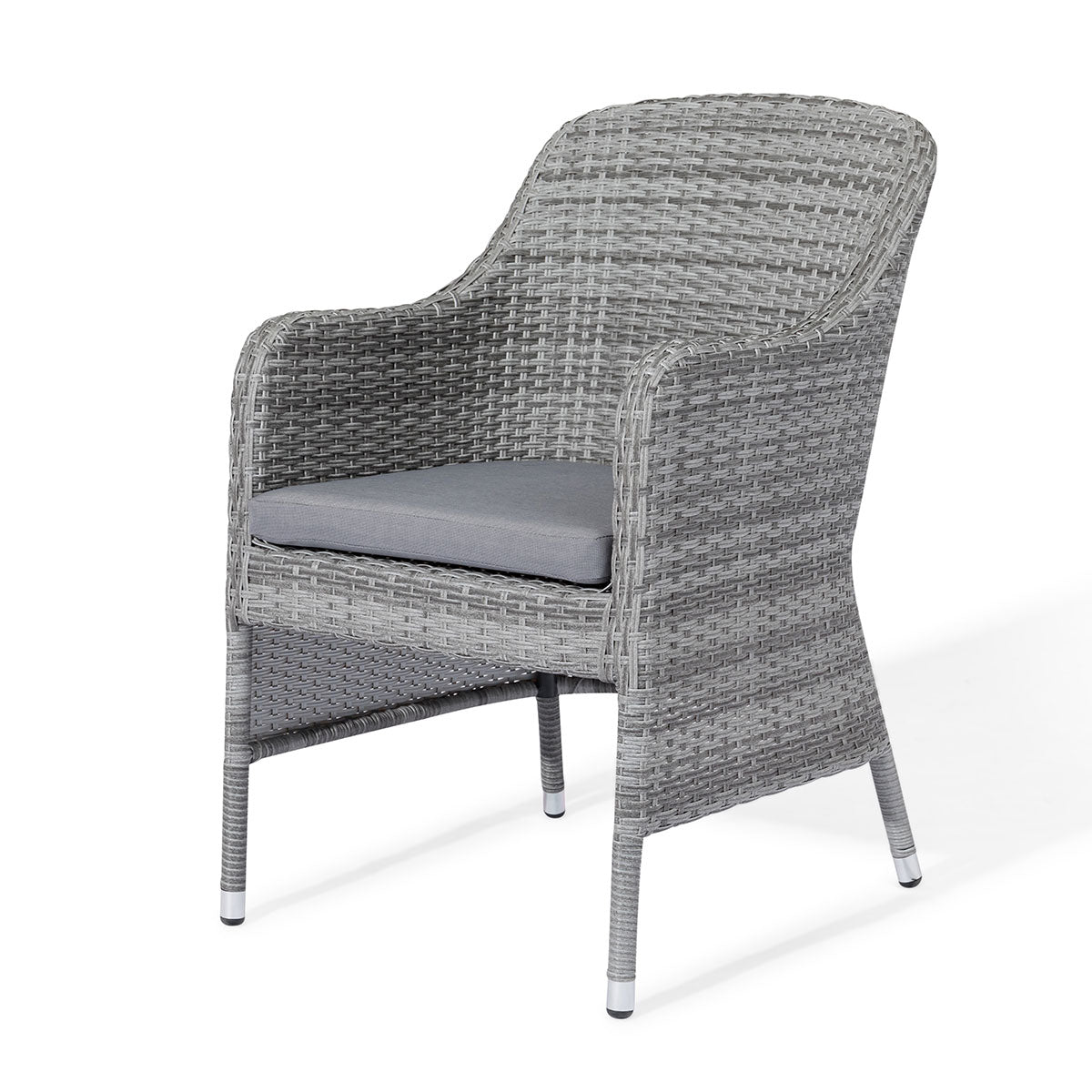 Santorini 8 Seat Oval Dining Set in Grey
