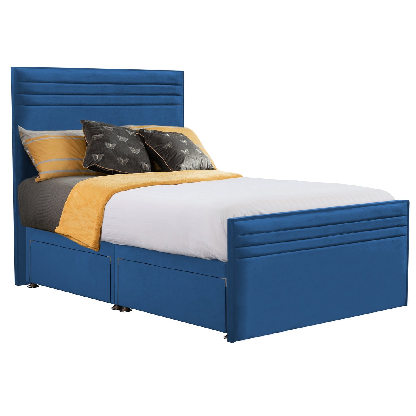 Style Chic Hybrid Fabric Small Double Bed - Storage Options Available