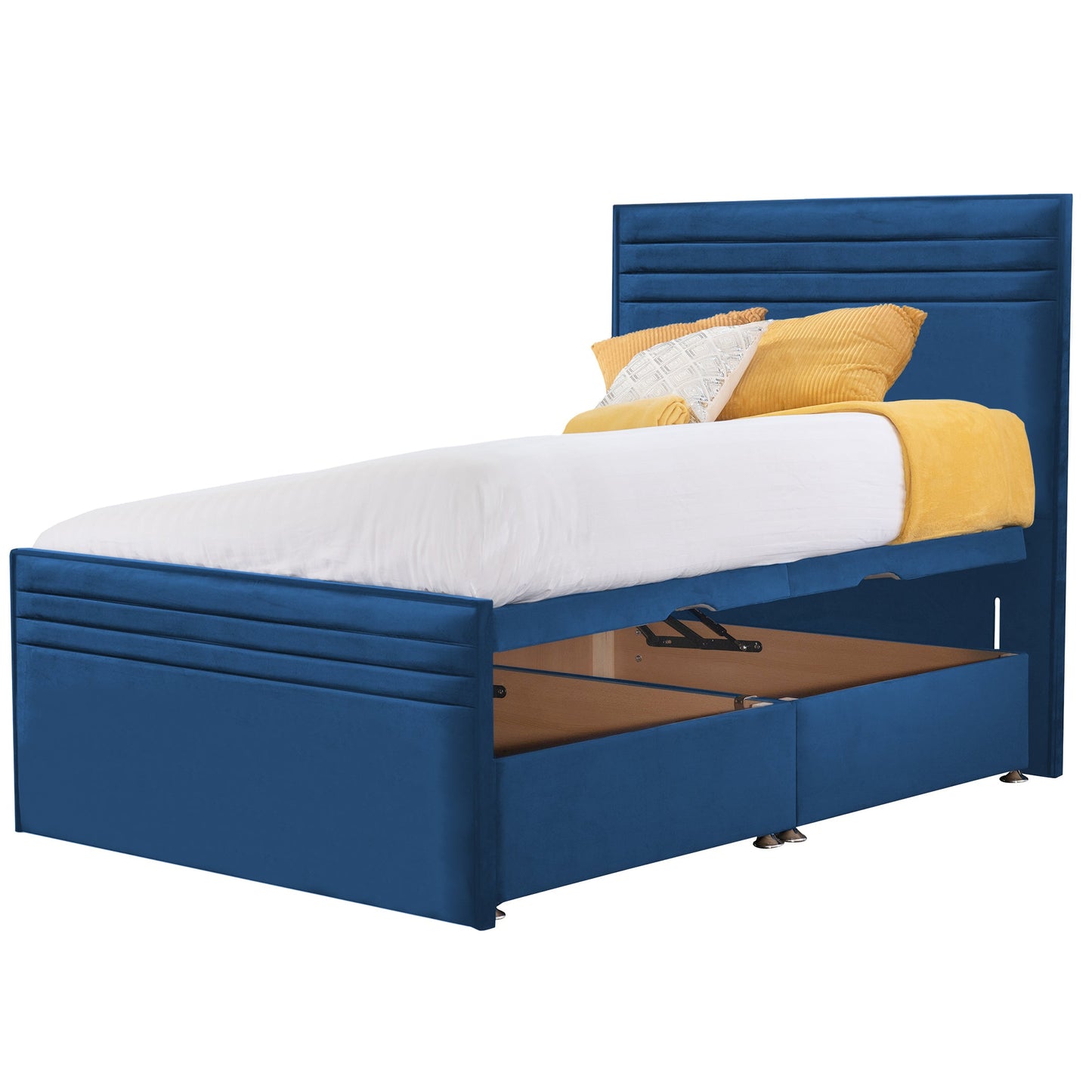 Style Chic Hybrid Fabric Small Double Bed - Storage Options Available