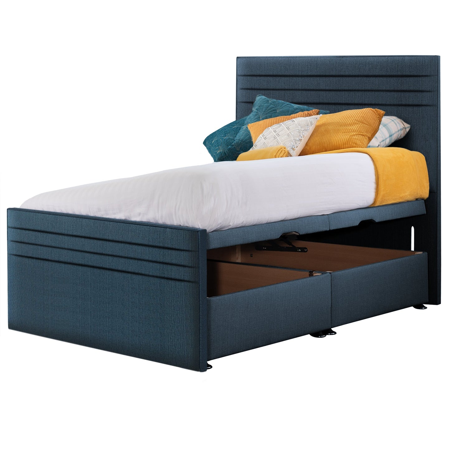 Style Chic Hybrid Fabric Small Double Bed - Storage Options Available