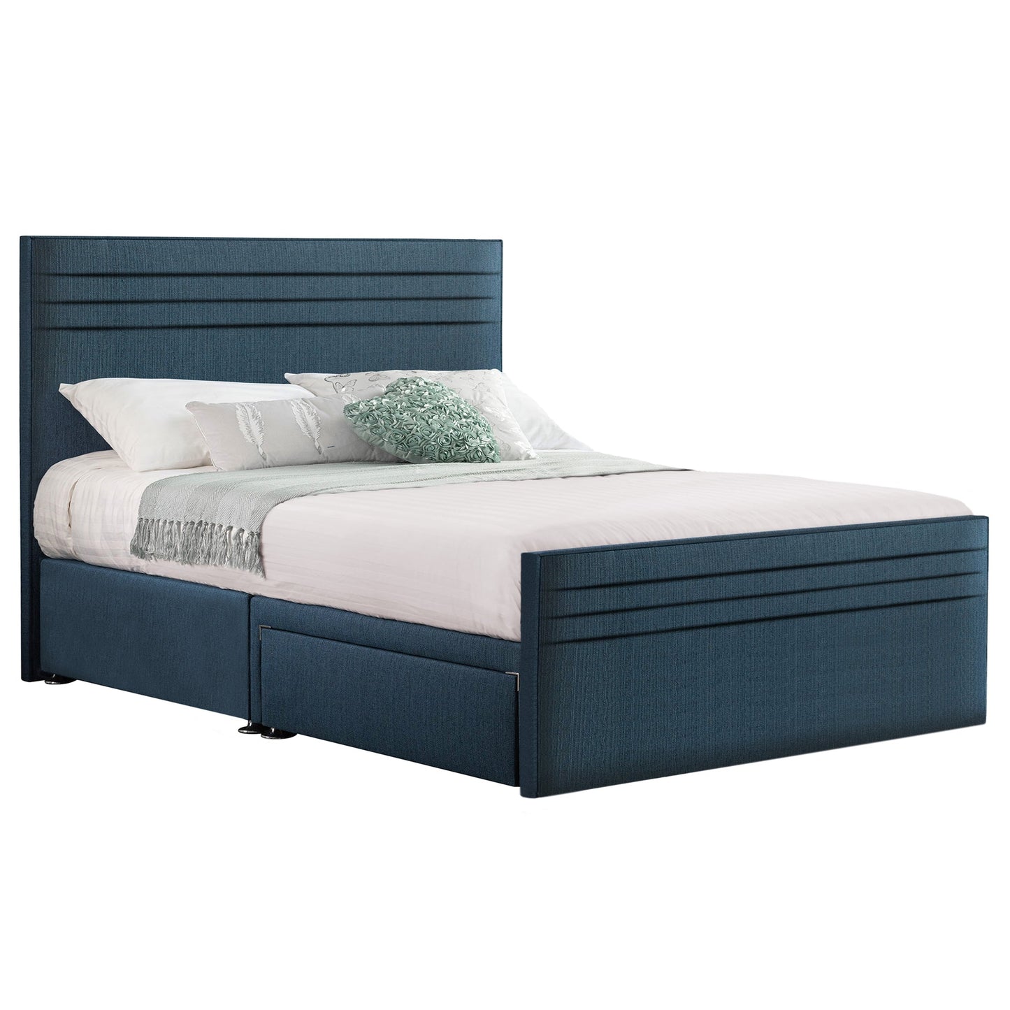Style Chic Hybrid Fabric Super King Bed - Storage Options Available