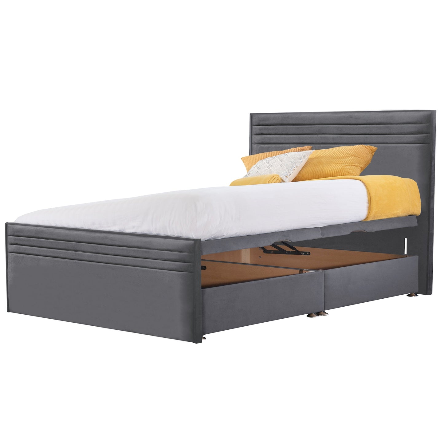 Style Chic Hybrid Fabric Super King Bed - Storage Options Available