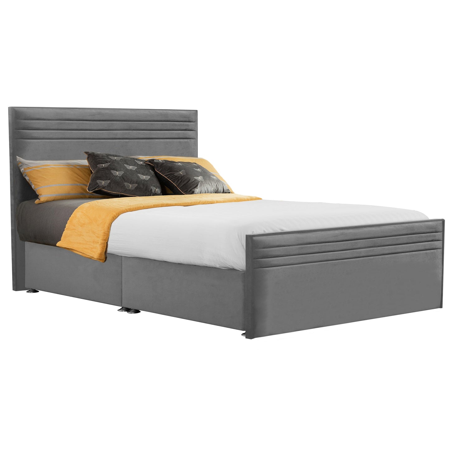 Style Chic Hybrid Fabric Super King Bed - Storage Options Available