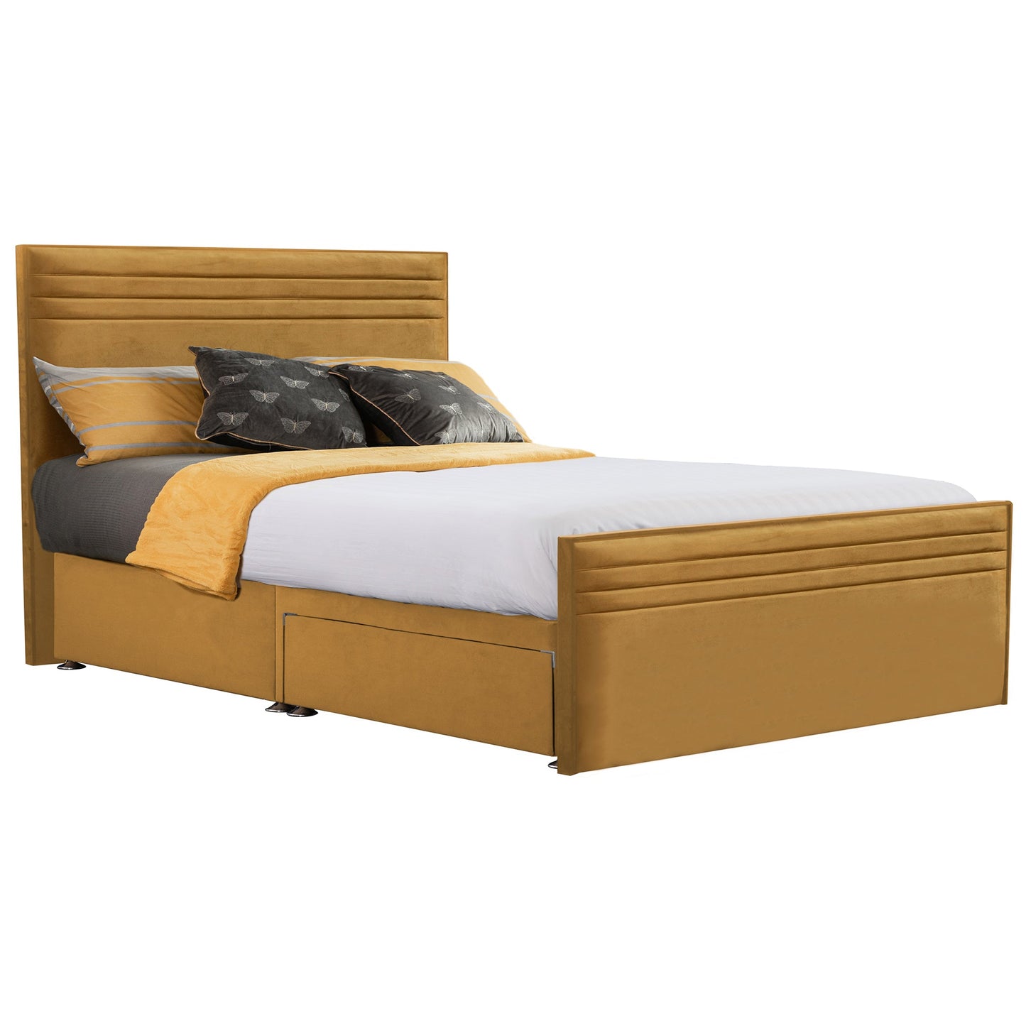 Style Chic Hybrid Fabric Super King Bed - Storage Options Available