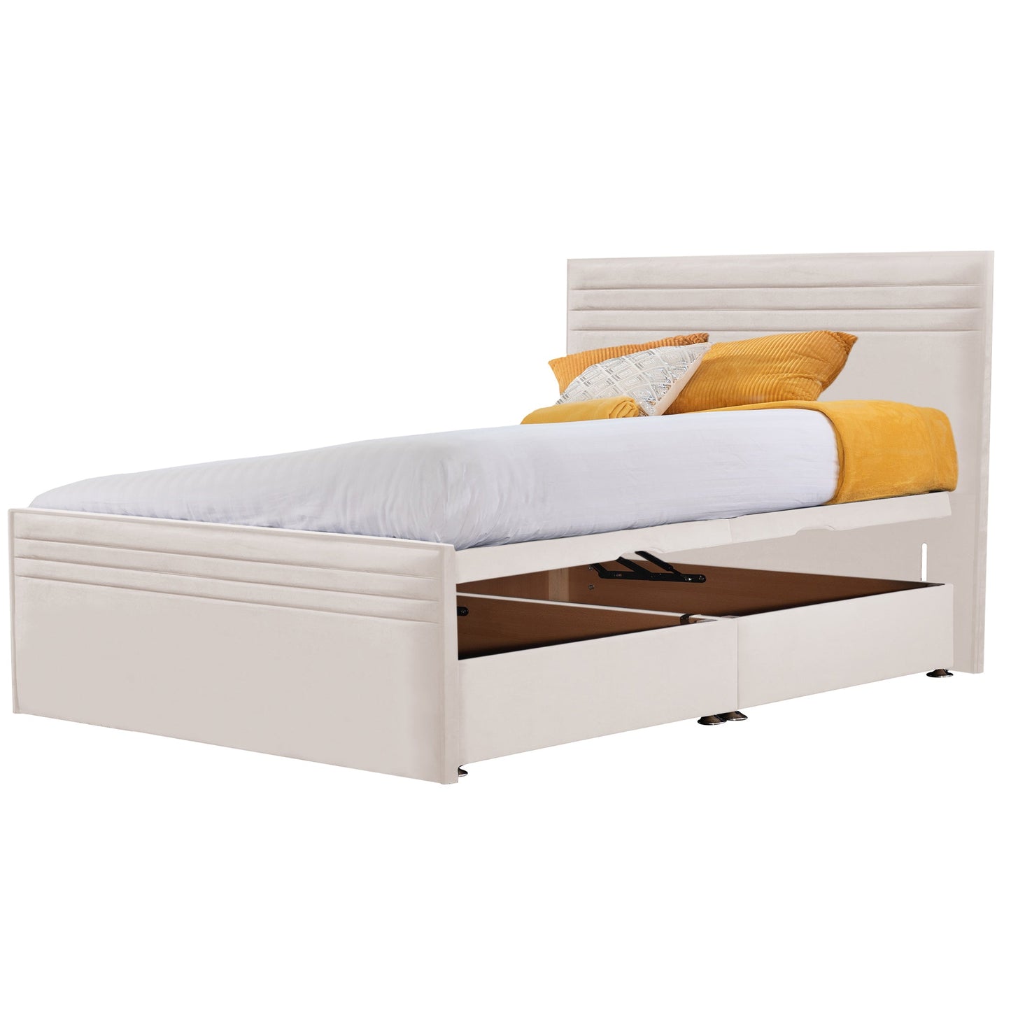 Style Chic Hybrid Fabric Super King Bed - Storage Options Available