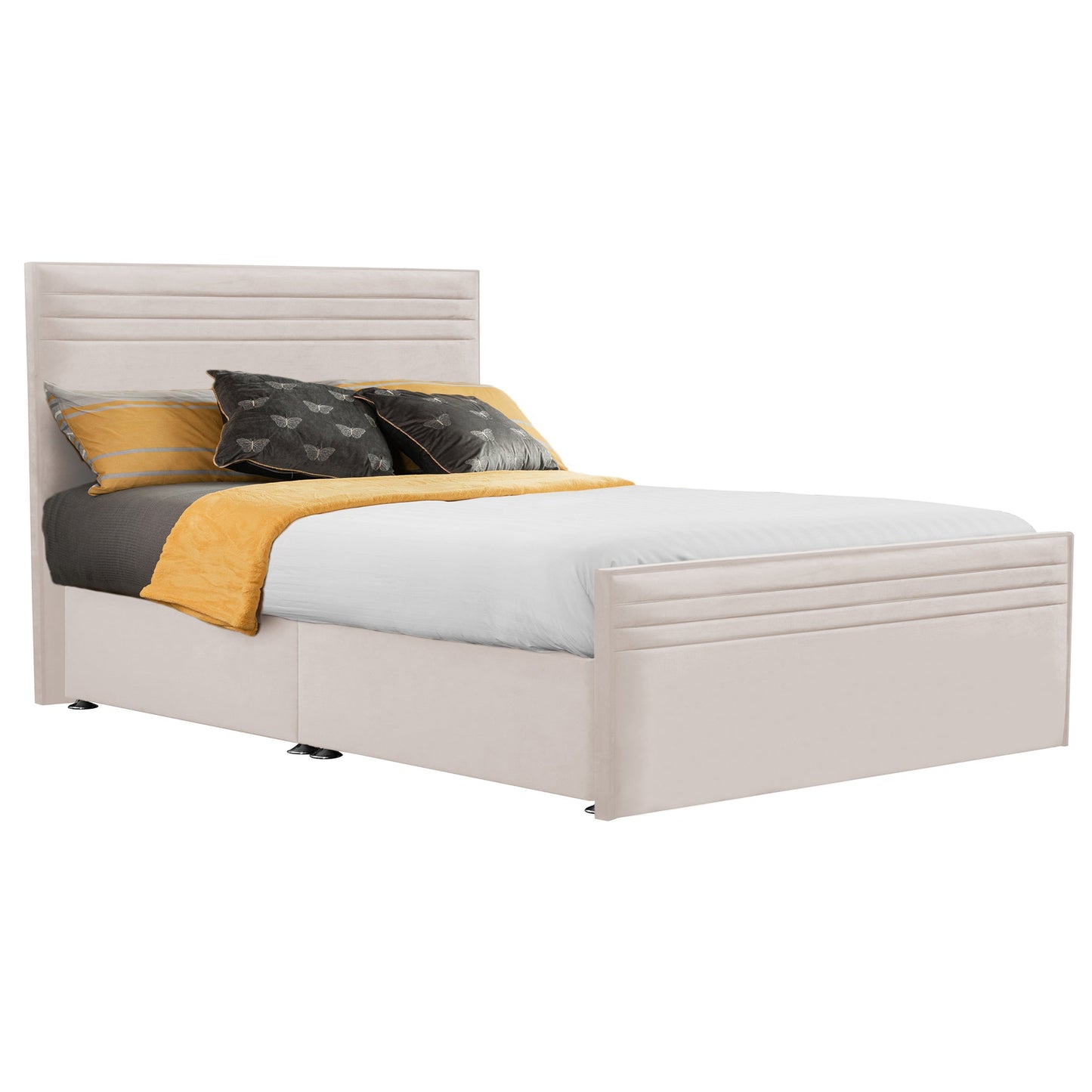 Style Chic Hybrid Fabric Super King Bed - Storage Options Available
