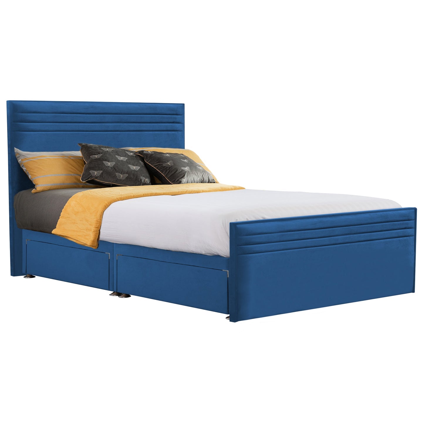 Style Chic Hybrid Fabric Super King Bed - Storage Options Available
