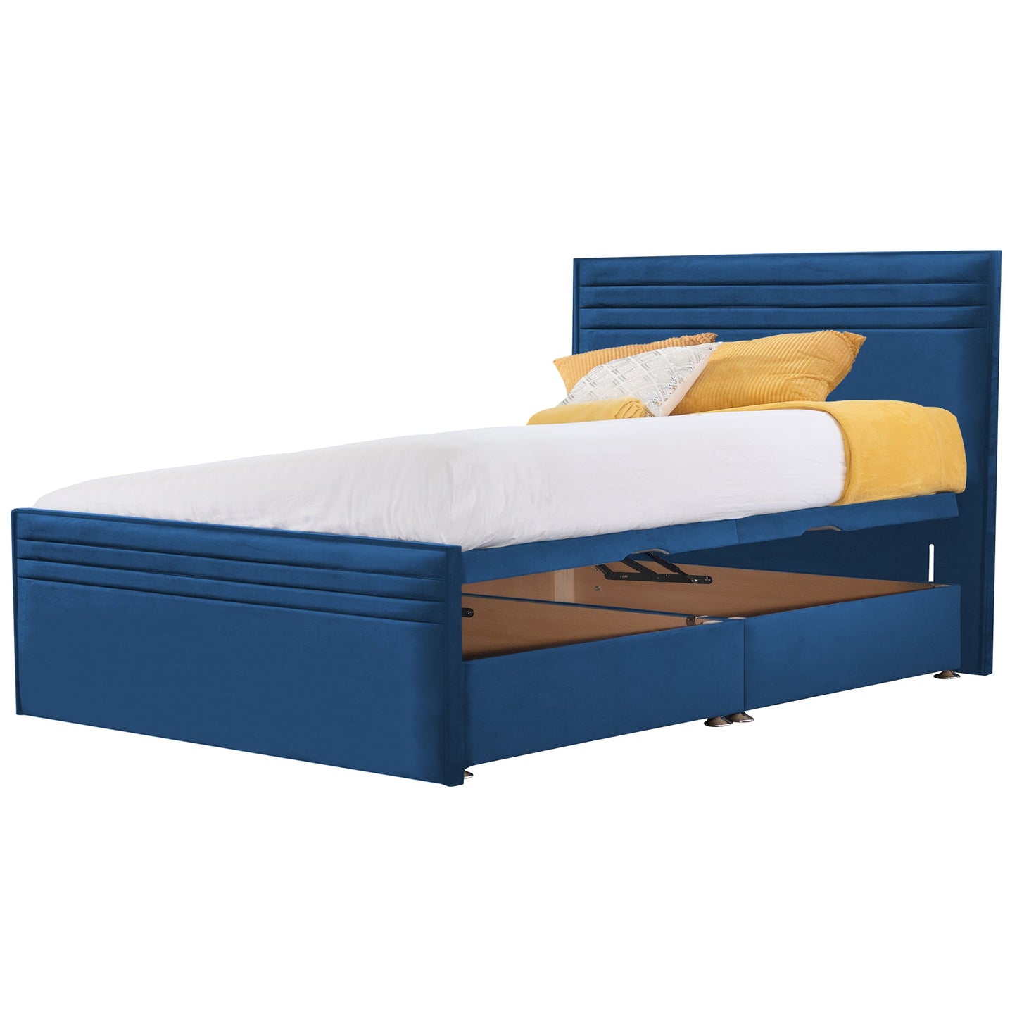 Style Chic Hybrid Fabric Super King Bed - Storage Options Available