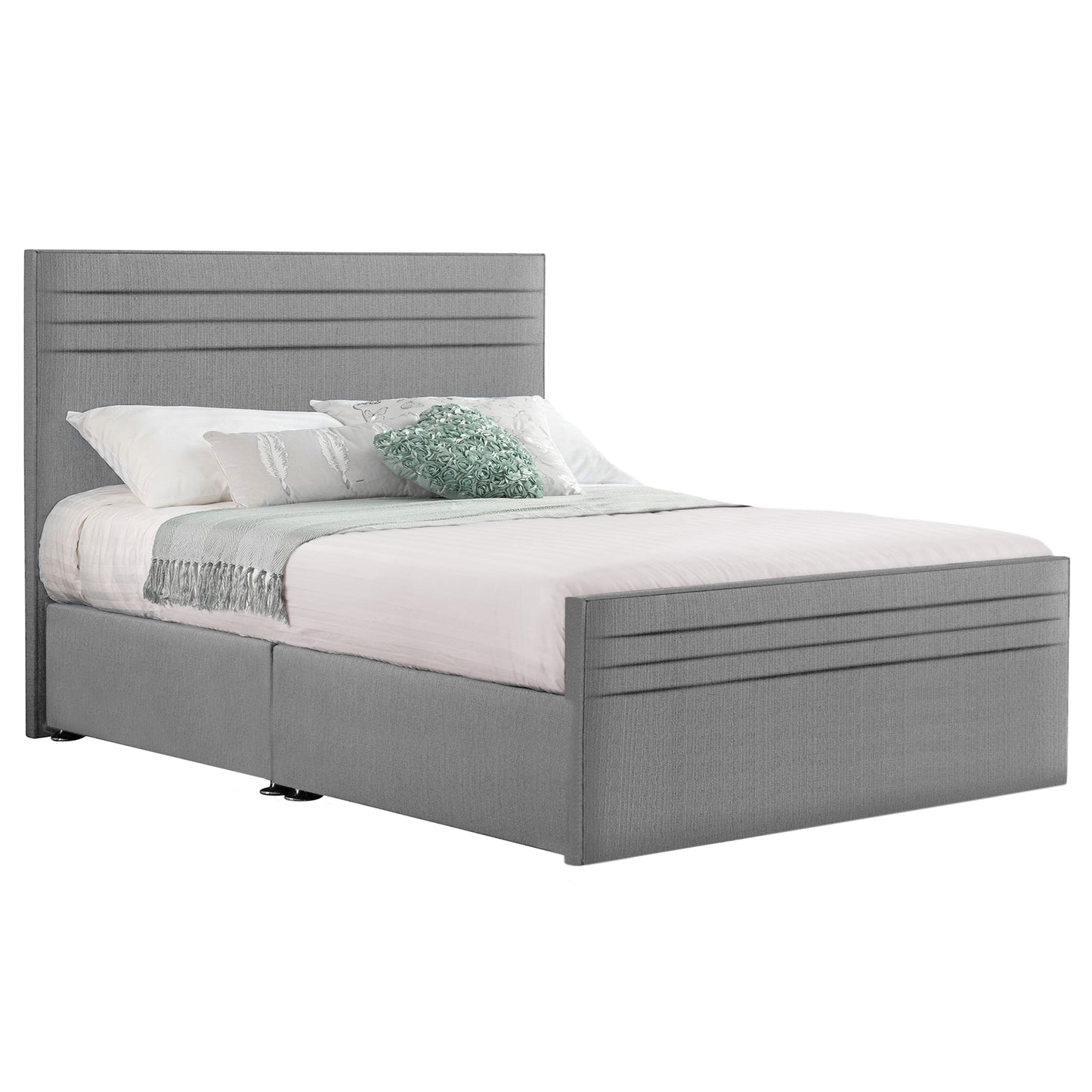 Style Chic Hybrid Fabric Super King Bed - Storage Options Available