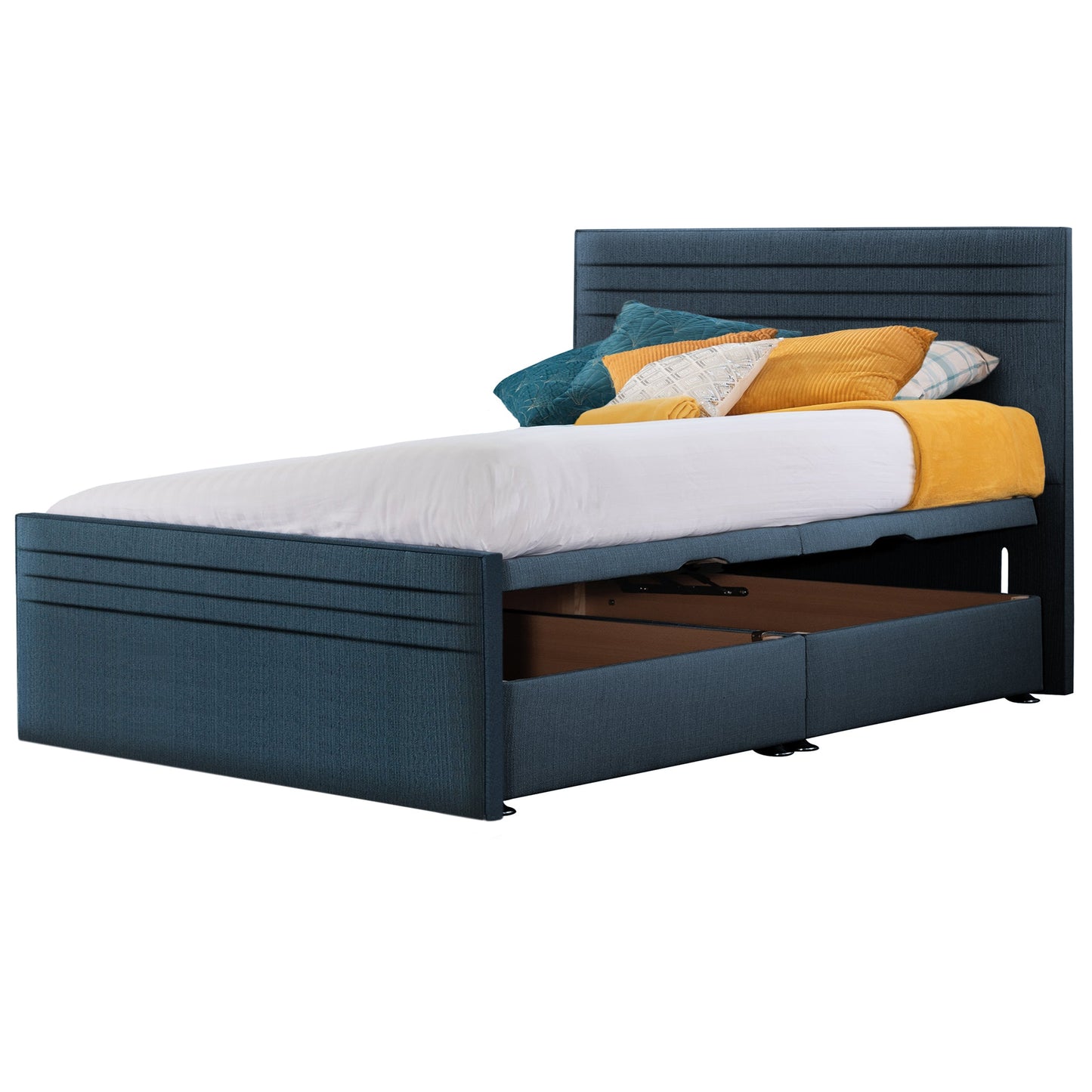 Style Chic Hybrid Fabric Super King Bed - Storage Options Available