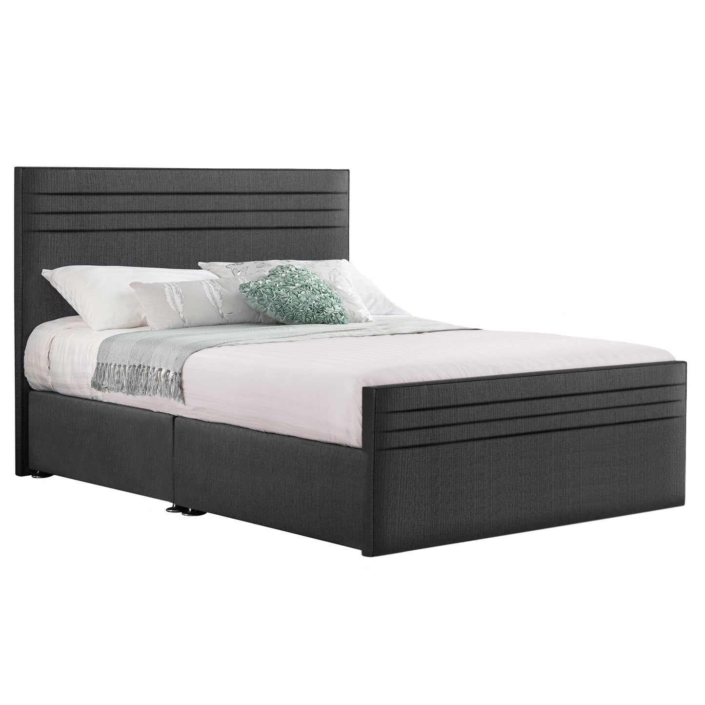 Style Chic Hybrid Fabric Super King Bed - Storage Options Available