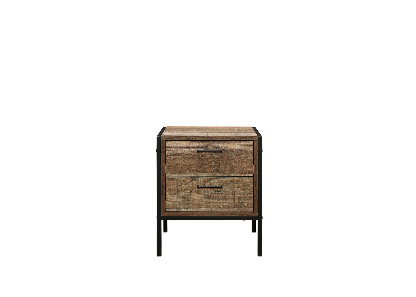 Urban 2-Drawer Bedside - Rustic Finish