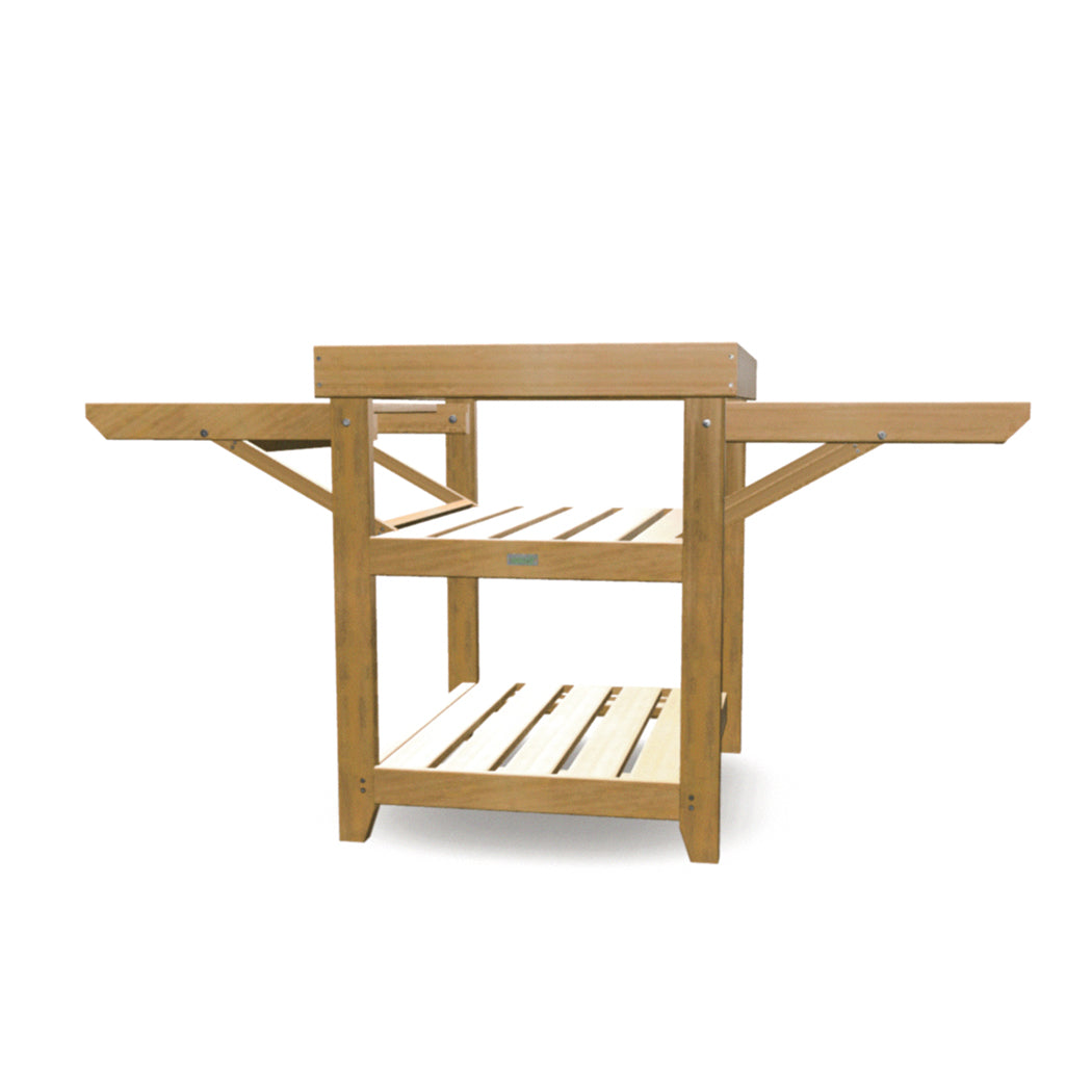 Igneus Wooden Pizza Oven Stand: Rustic Charm for Your Garden Cooking Space