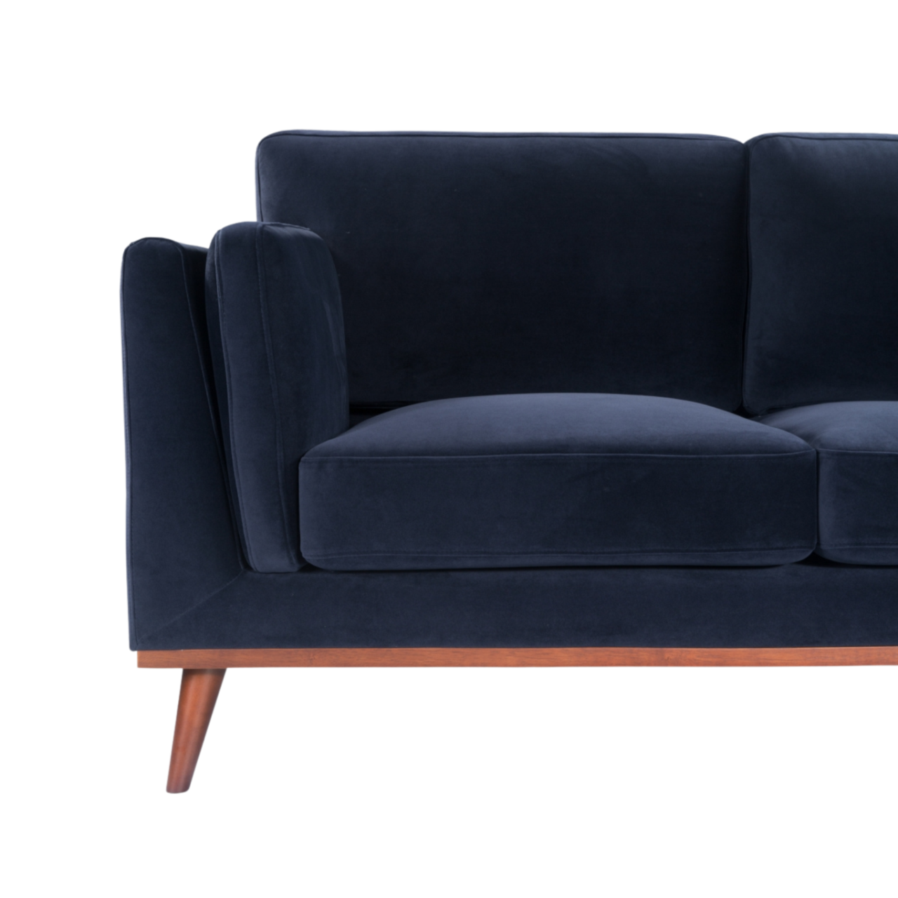Mickey 2 seat Sofa in Midnight Blue Velvet